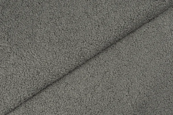 Fotel LOOP grafitowy Woolly – wygodny fotel tapicerowany do salonu